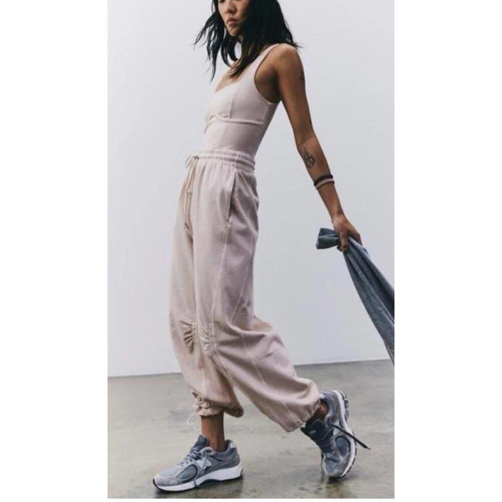 NWT Free People Movement Inbound Jumpsuit Womens XL pink Barbie Girl Athleisure